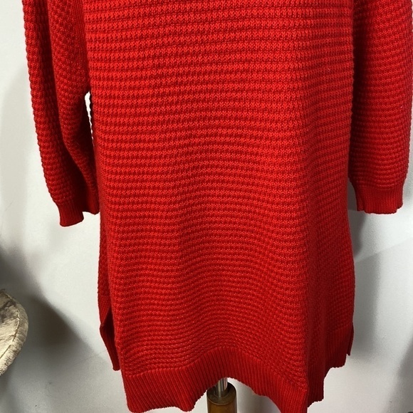 Lane Bryant 3/4 Sleeve Sweater Red Size 14/16 - Picture 3 of 9